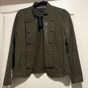 Tommy Hilfiger Olive Double-Breasted Jacket